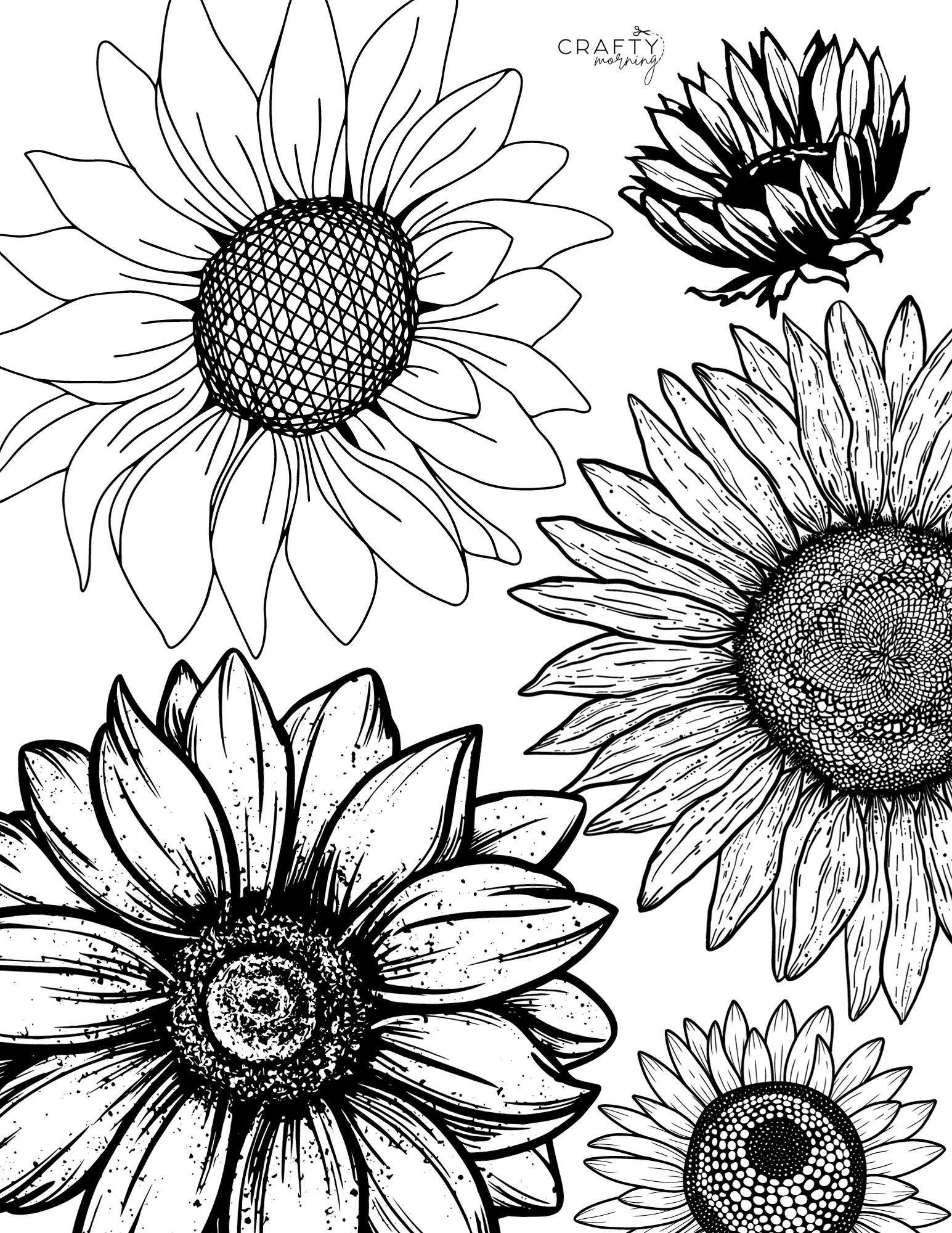 Free Printable Sunflower Coloring Pages Crafty Morning Free Printable Sunflower Coloring Pages Crafty Morning