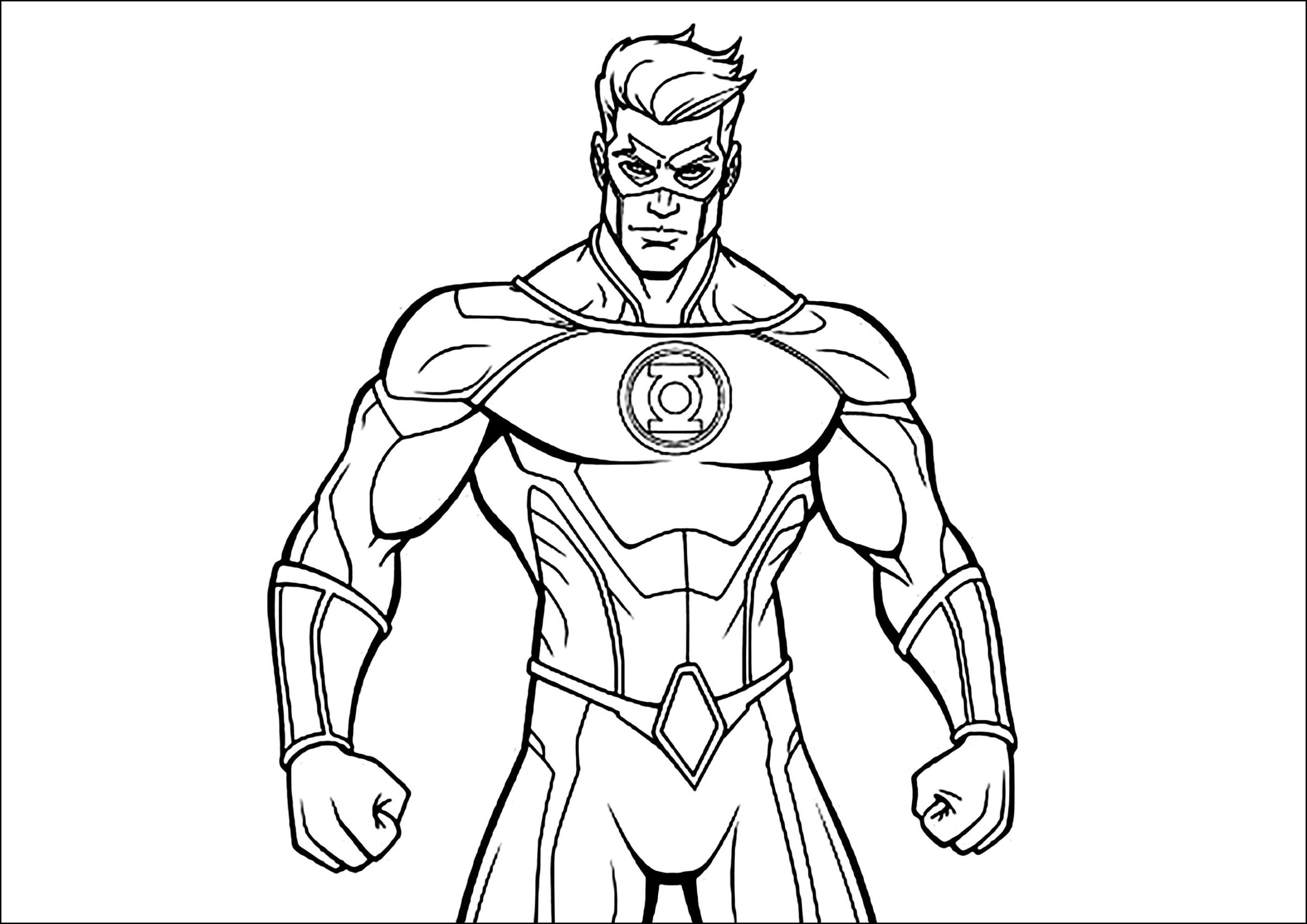 Green Lantern Gets Ready Green Lantern Coloring Pages Green Lantern Gets Ready Green Lantern Coloring Pages