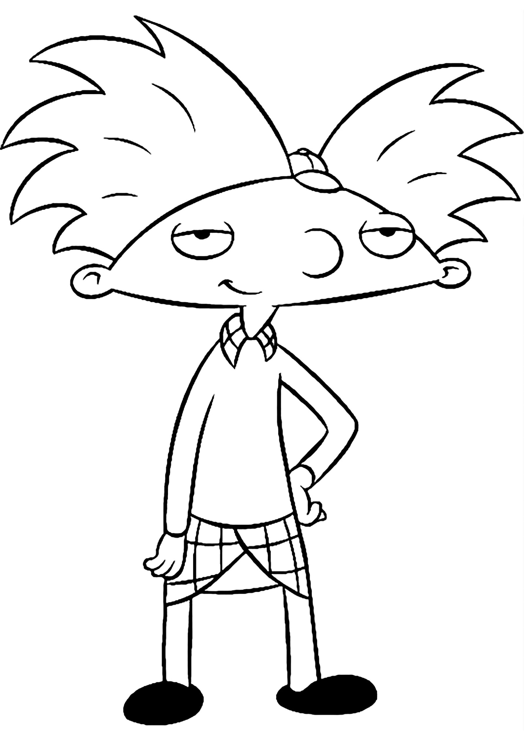 Hey Arnold For Children Hey Arnold Coloring Pages