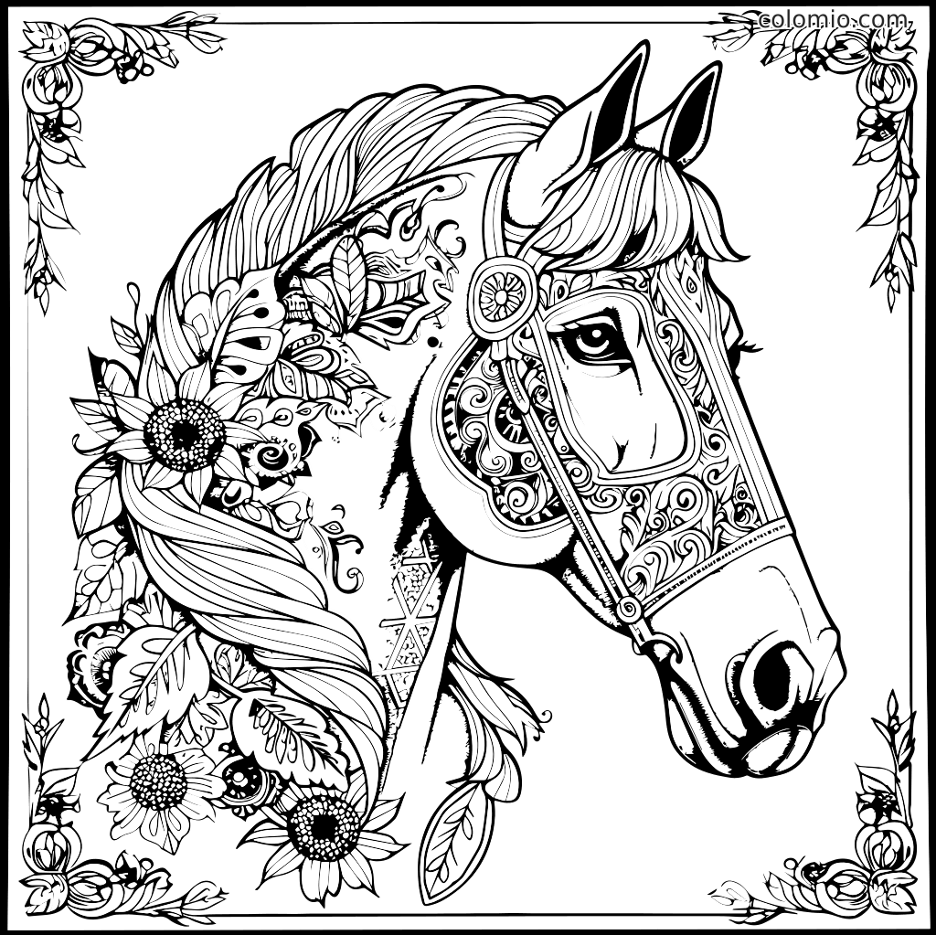 Horses Coloring Pages Free Printable Horse Coloring Sheets Horses Coloring Pages Free Printable Horse Coloring Sheets