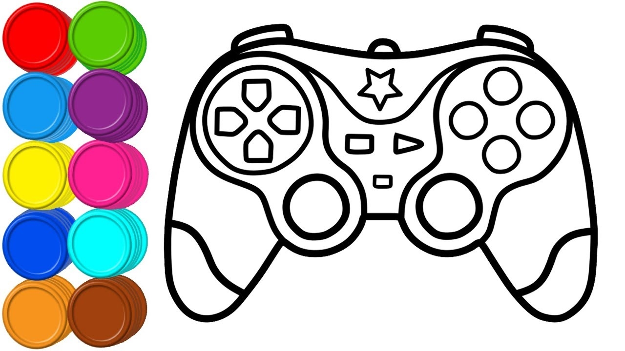 How To Draw Gamepad Controller Glitter Coloring Pages Mirza Colors Kids YouTube How To Draw Gamepad Controller Glitter Coloring Pages Mirza Colors Kids YouTube