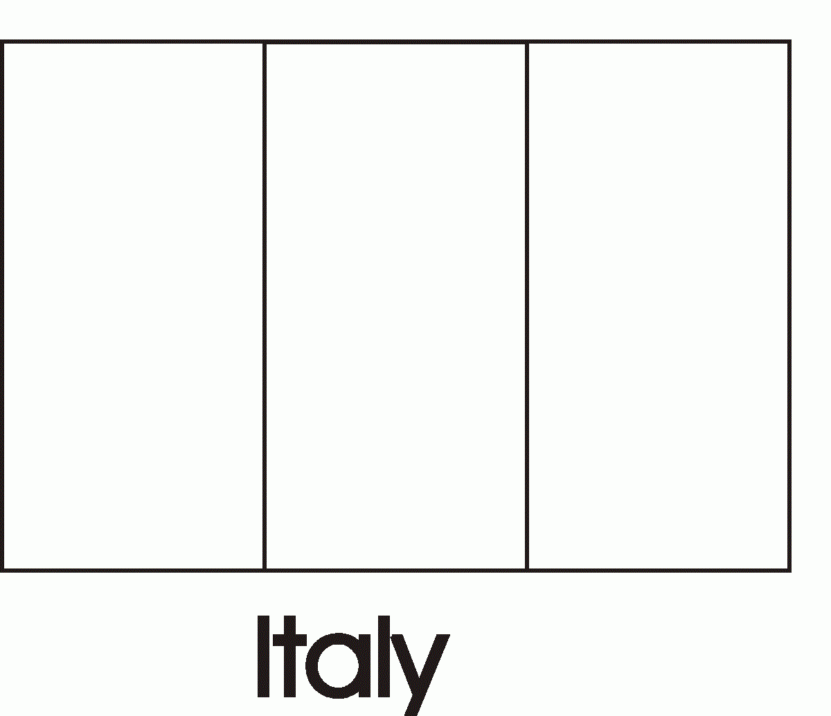 Italy Flag Coloring Page Educative Printable