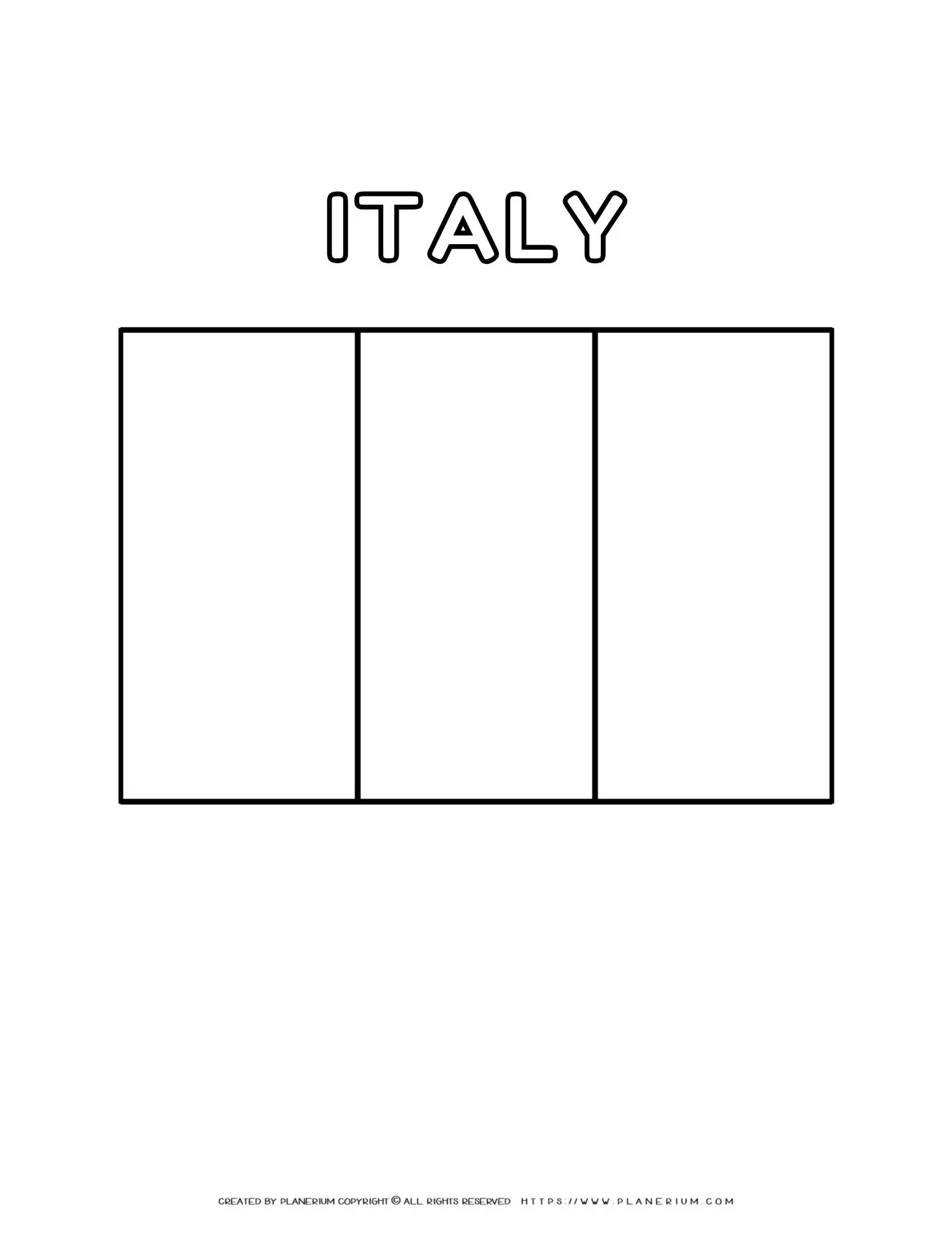 Italy Flag Coloring Page Fun And Educational Activity Italy Flag Coloring Page Fun And Educational Activity