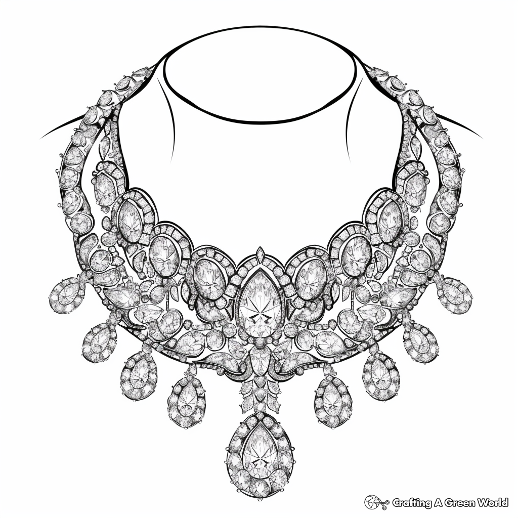 Jewelry Coloring Pages Free Printable 