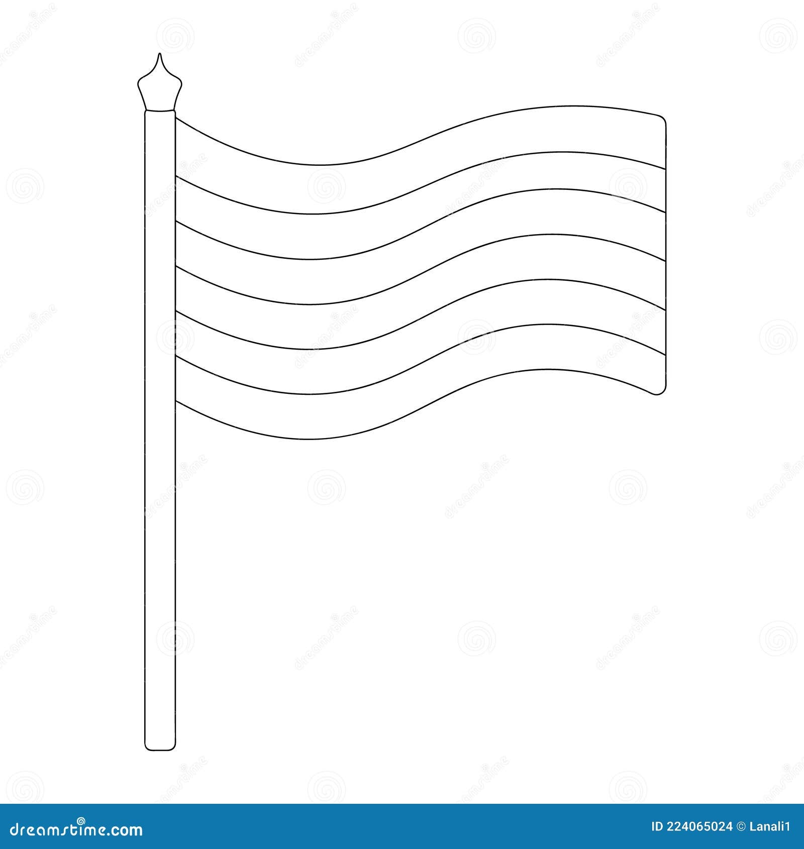 LGBT Rainbow Flag Pride Flag Sketch Vector Illustration Coloring Book For Children The Fabric Sways In The Wind Stock Vector Illustration Of Flag Book 224065024