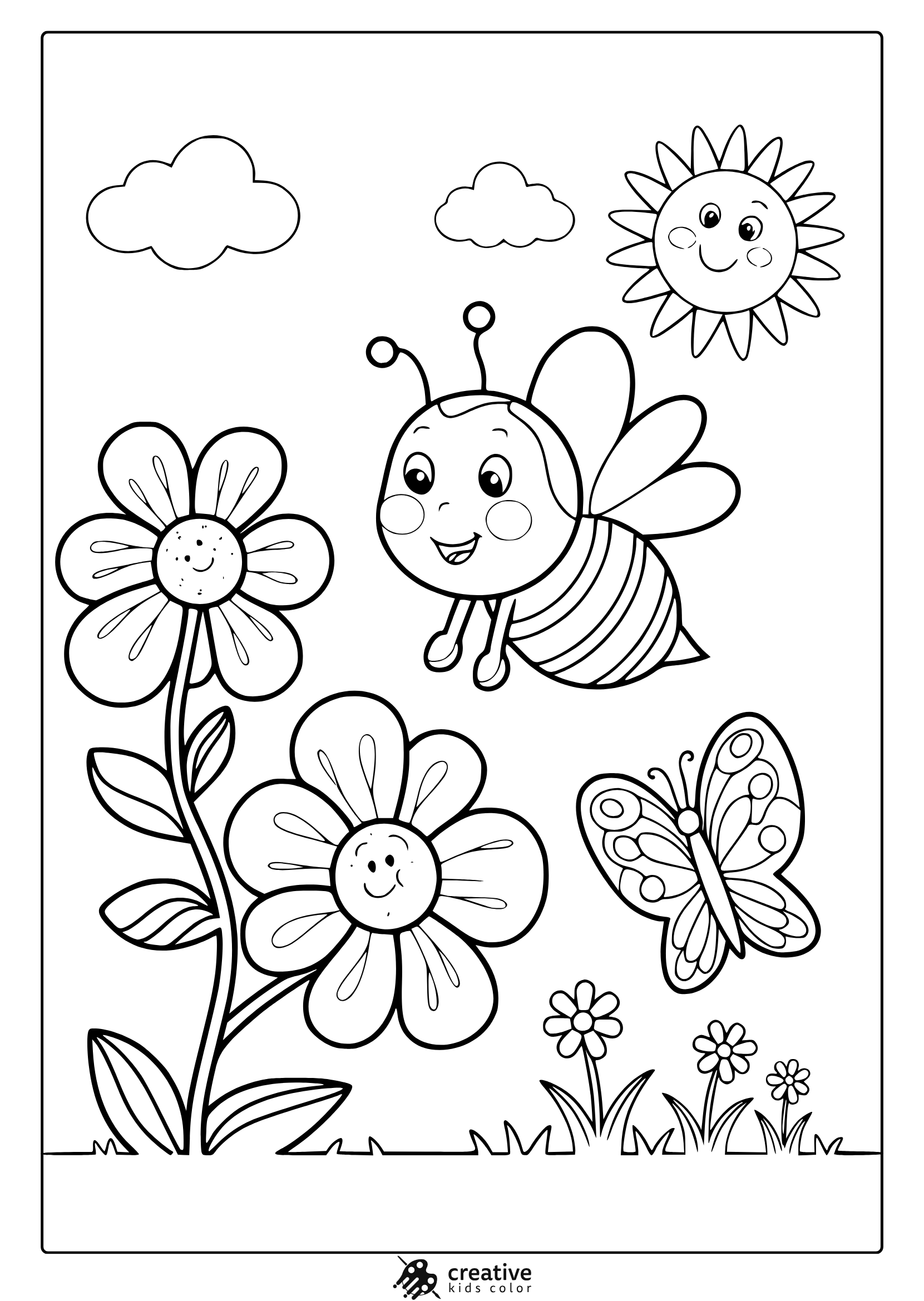 May Coloring Pages Free Fun Spring Printables