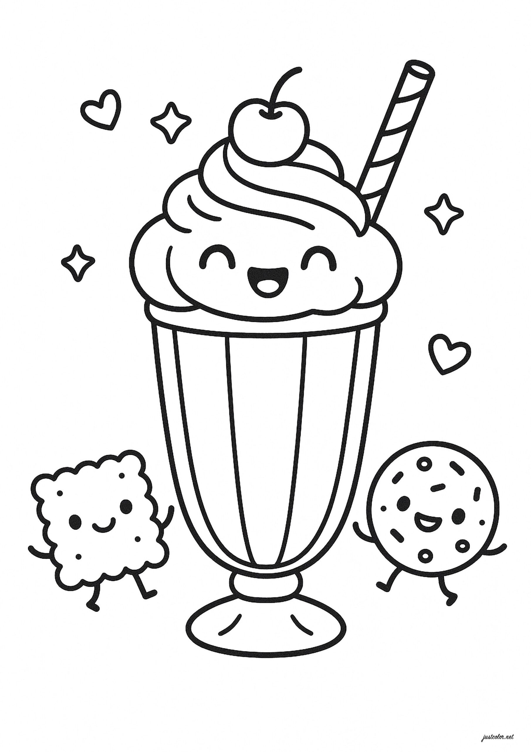 cute kawaii drawings coloring pages