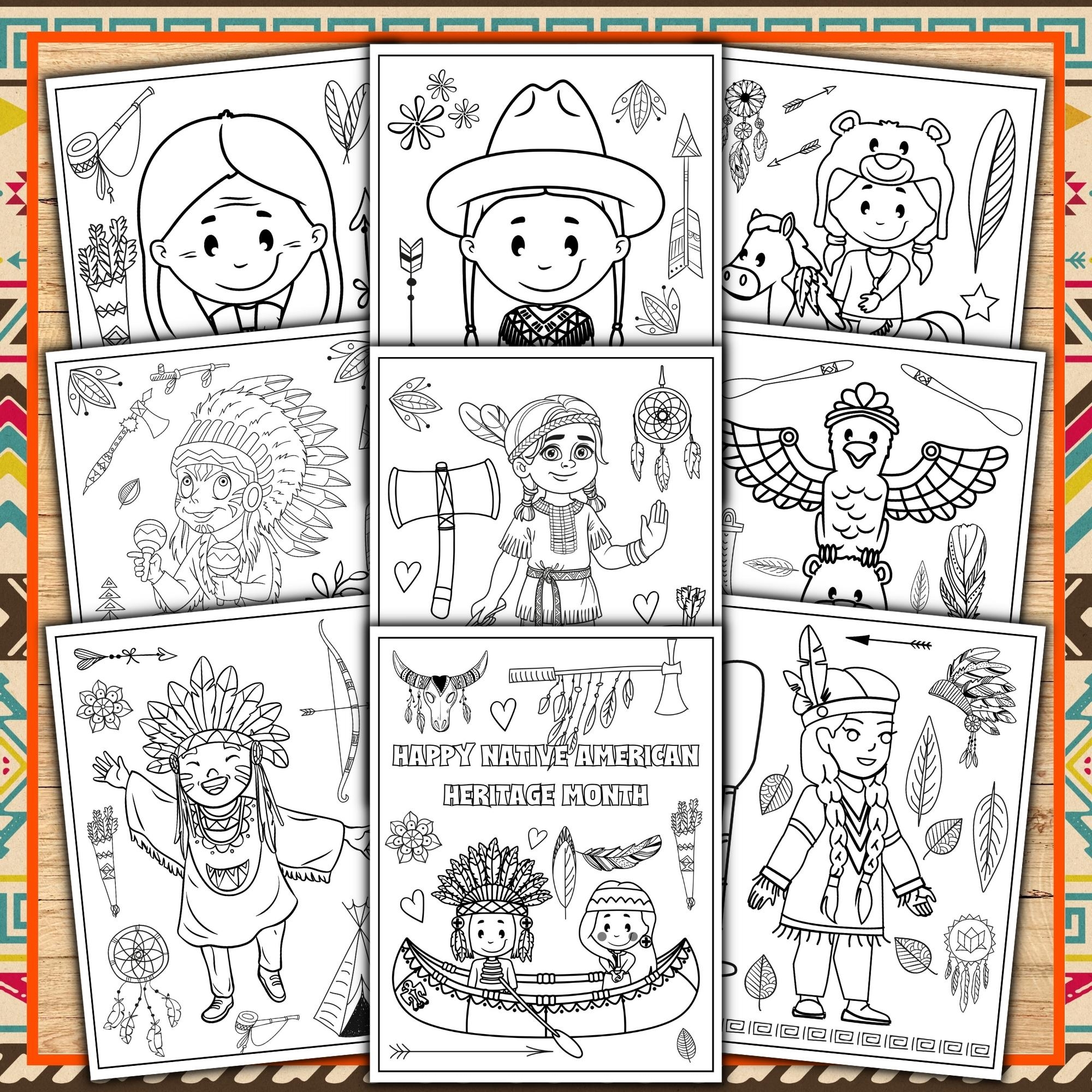 native american coloring sheets native american coloring sheets