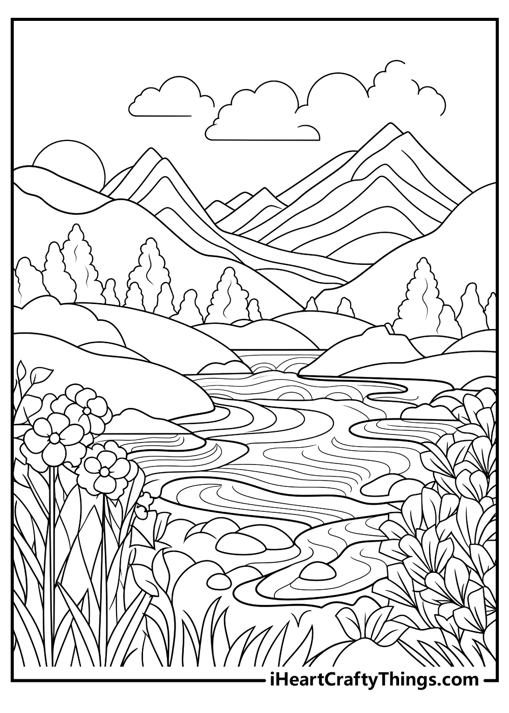 Nature Coloring Pages 100 Free Printables Nature Coloring Pages 100 Free Printables