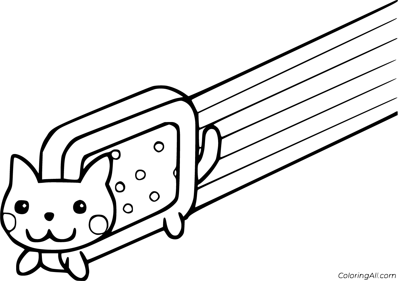 Nyan Cat Coloring Pages 15 Free Printables ColoringAll