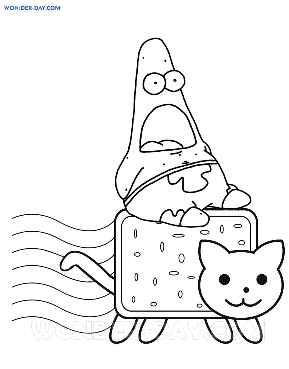coloring pages of nyan cat