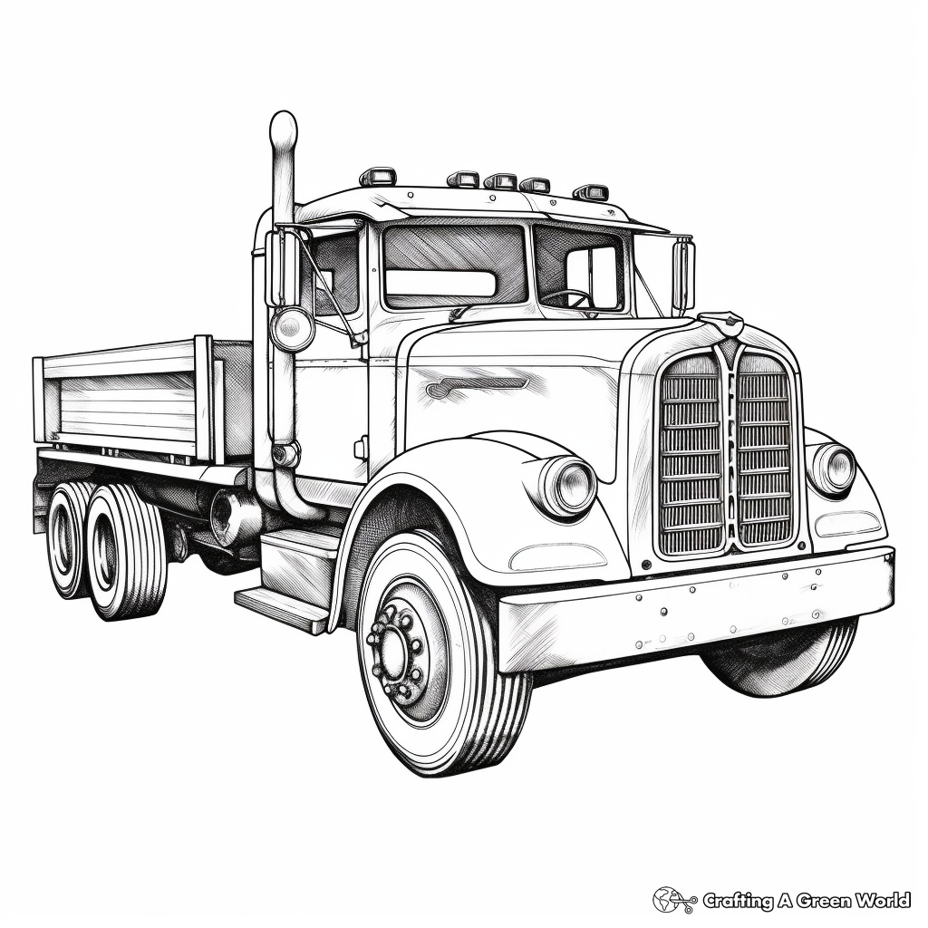 Old Truck Coloring Pages Free Printable Old Truck Coloring Pages Free Printable