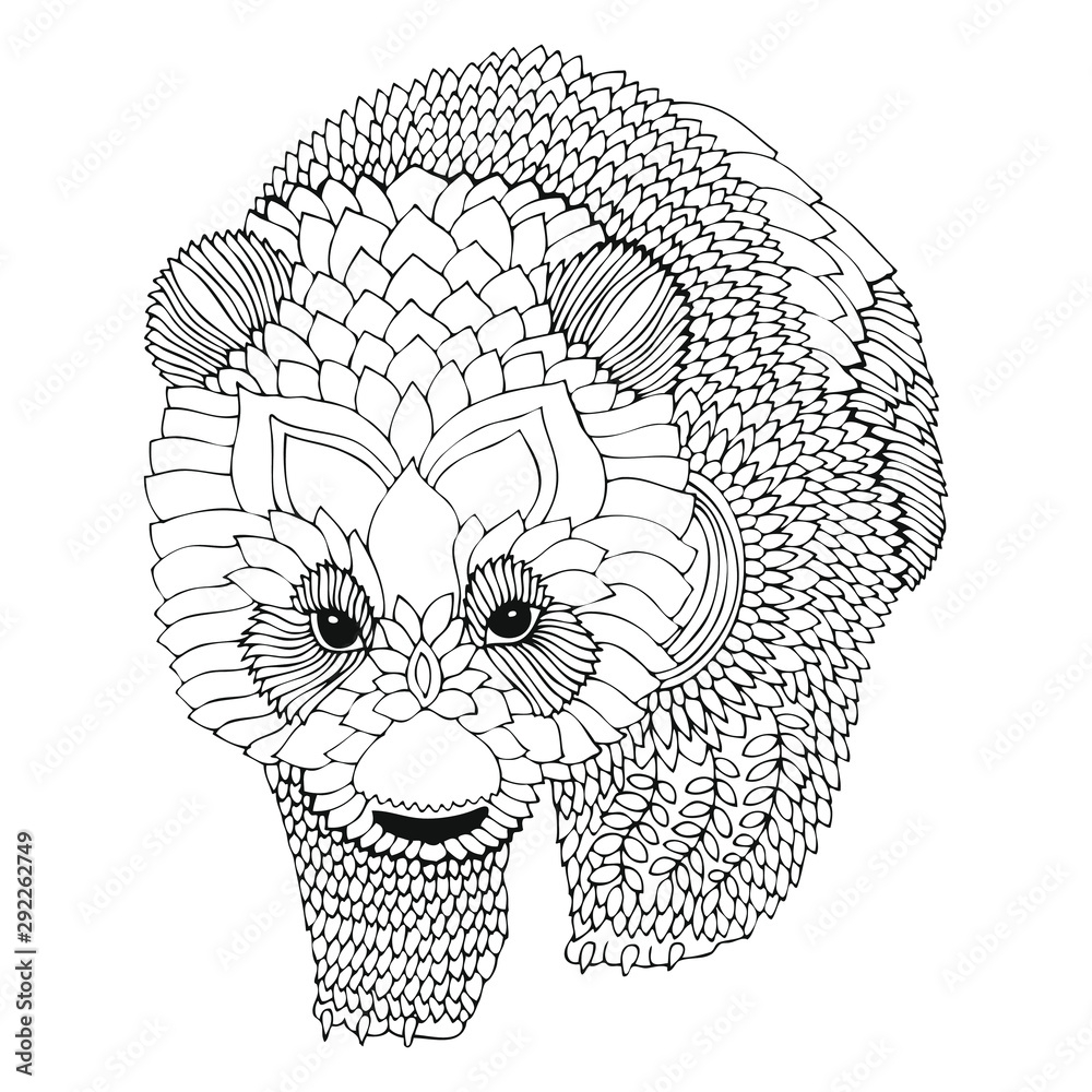panda coloring pages for adults