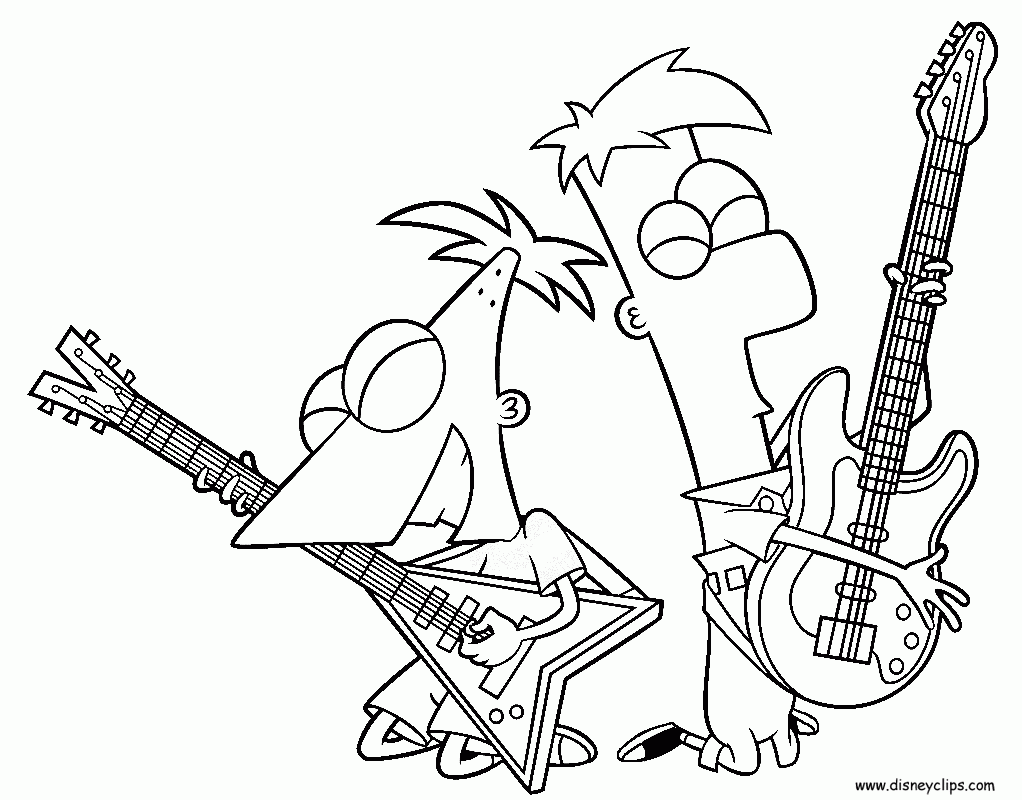 Phineas And Ferb Coloring Pages Disneyclips Phineas And Ferb Coloring Pages Disneyclips