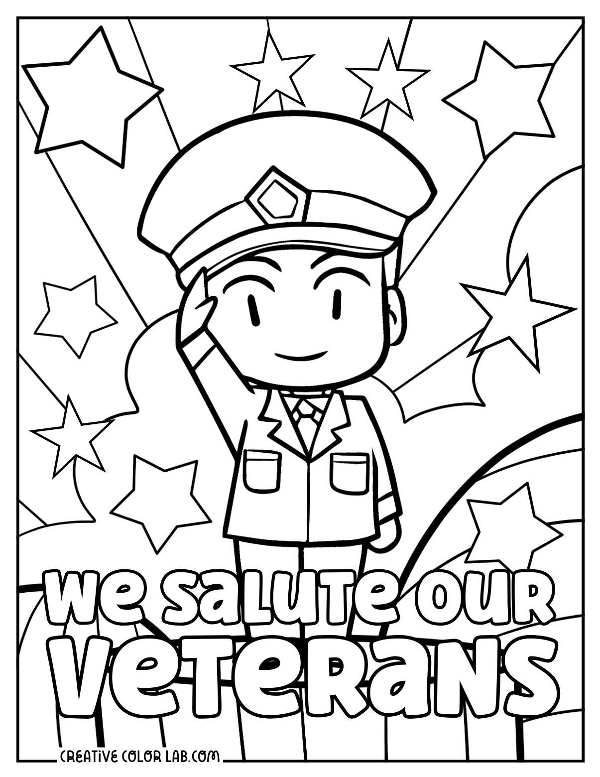 free coloring pages military