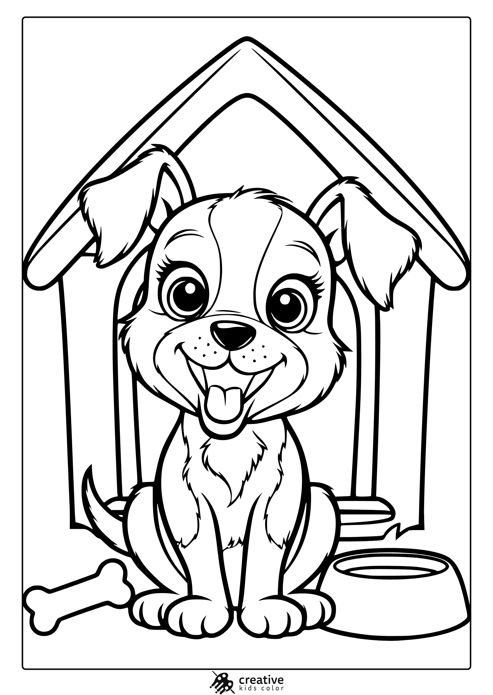 dog coloring pages for kids