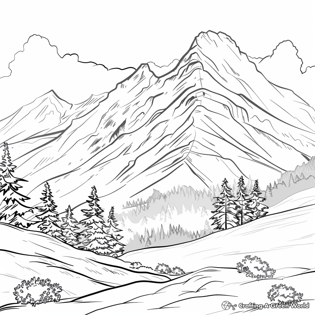 Realistic Landscape Coloring Pages Free Printable 