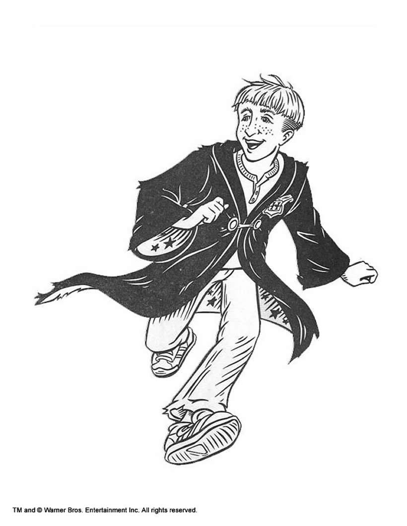 ron weasley coloring page