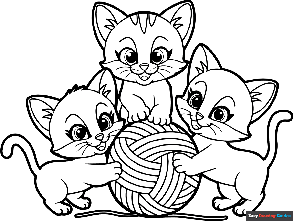 cat coloring pages pdf