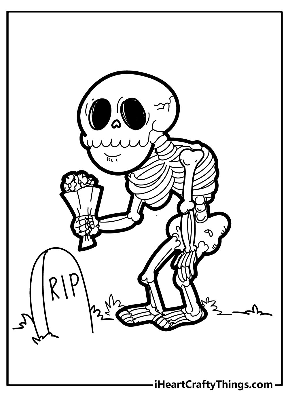 Skeleton Coloring Pages 32 Free PDF Printables For Kids