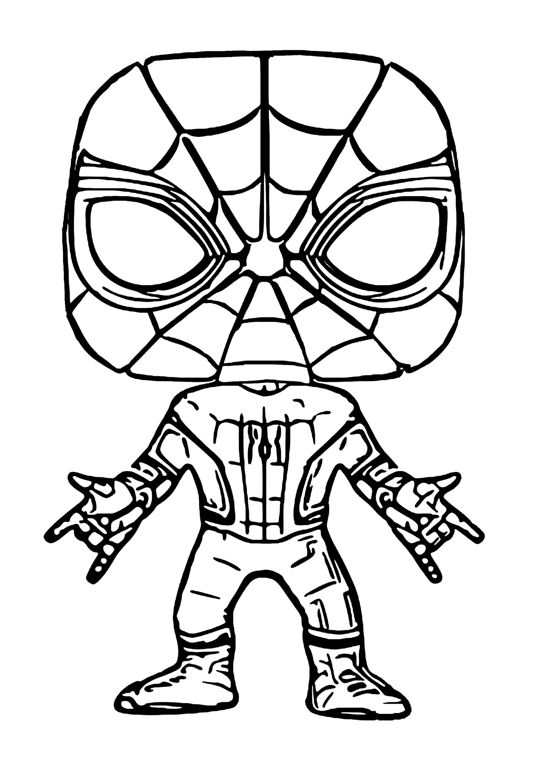 Spider Man Funko Pop Coloring Pages