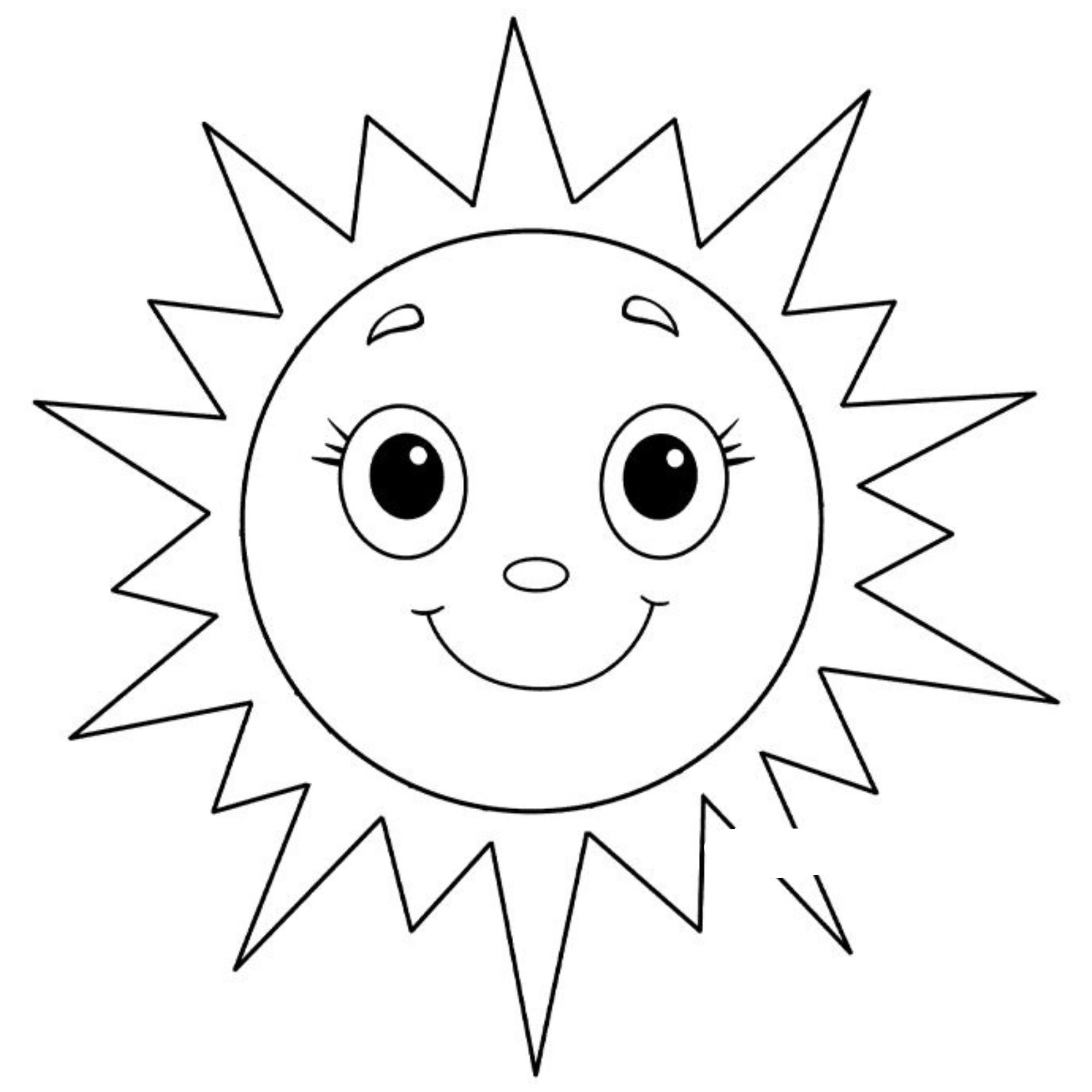 Sun Coloring Page Coloring Printable Sun Coloring Digital 18 Pages Instant Download SUN Etsy