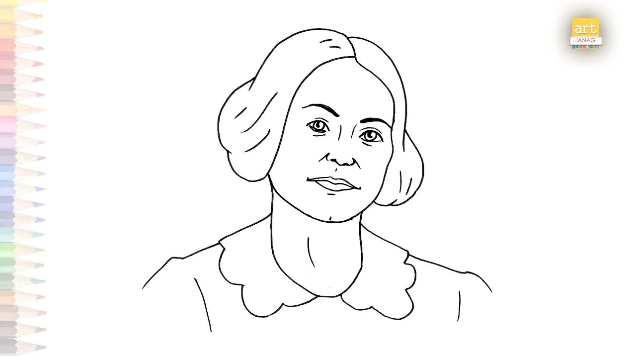 Susan B Anthony Drawing Easy How To Draw Susan B Anthony Step By Step Portrait Art easy YouTube