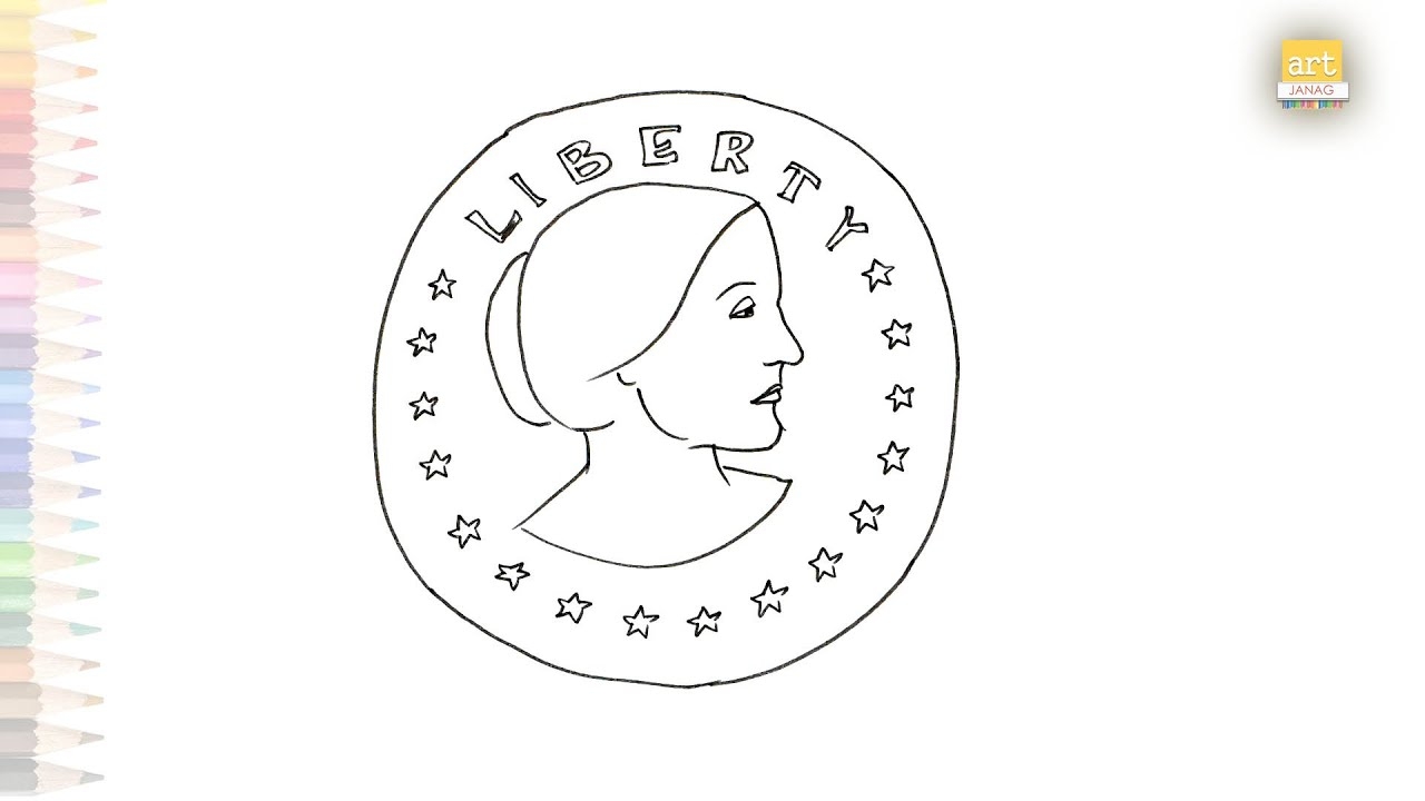 Susan B Anthony Liberty Drawing Video Liberty Drawings How To Draw Susan B Anthony Easy YouTube