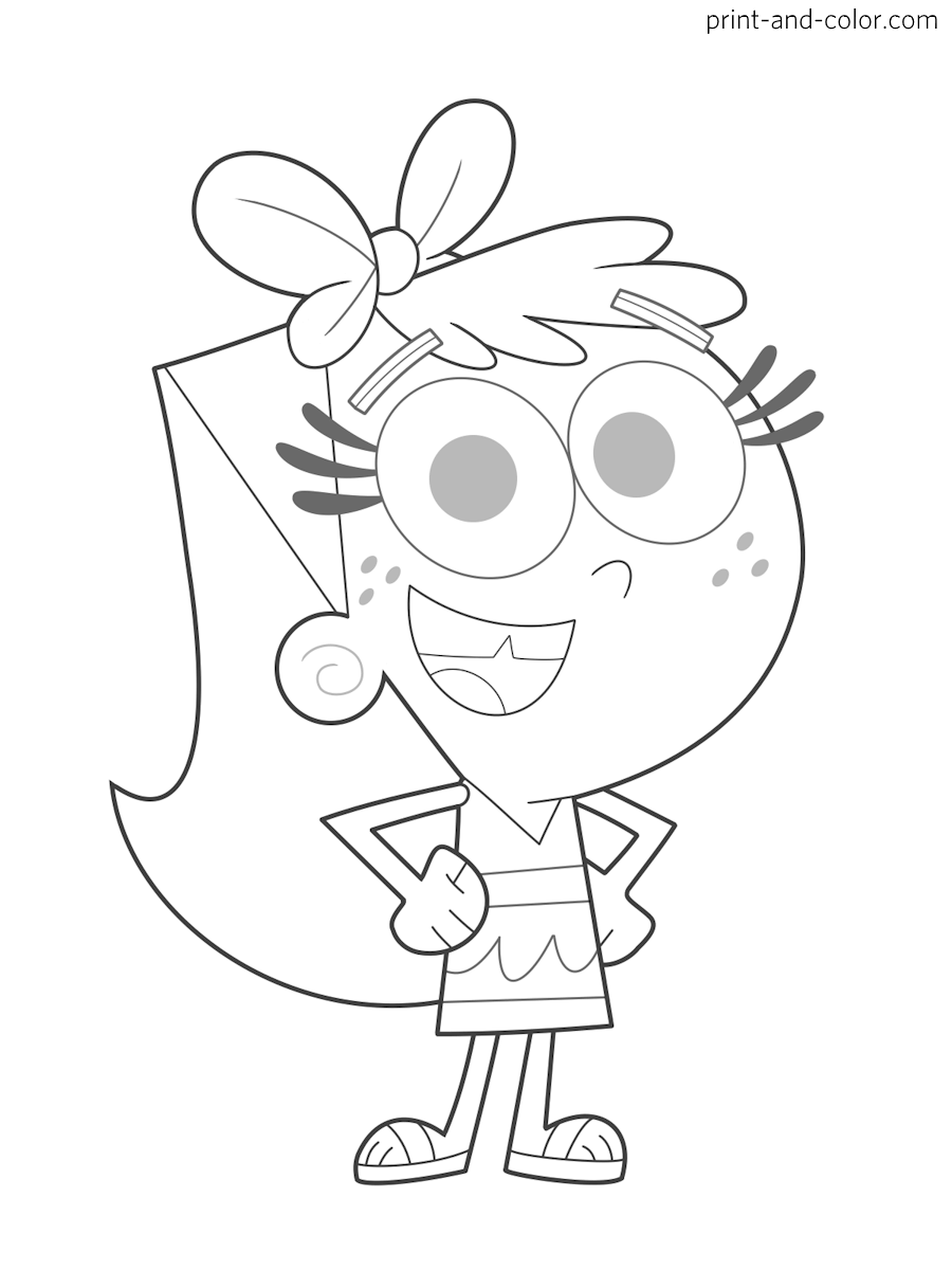 The Fairly OddParents Coloring Pages Print And Color The Fairly OddParents Coloring Pages Print And Color