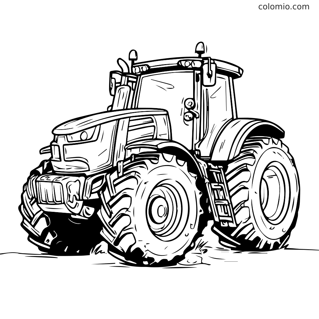 free tractor coloring pages