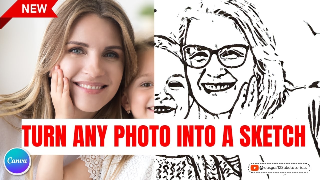 Turn Photo Into A Coloring Page Or Sketch Create A Coloring Book In Canva Tutorial YouTube