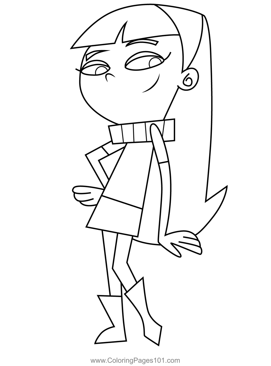 Vicky Fairly Odd Parents Coloring Page Vicky Fairly Odd Parents Coloring Page