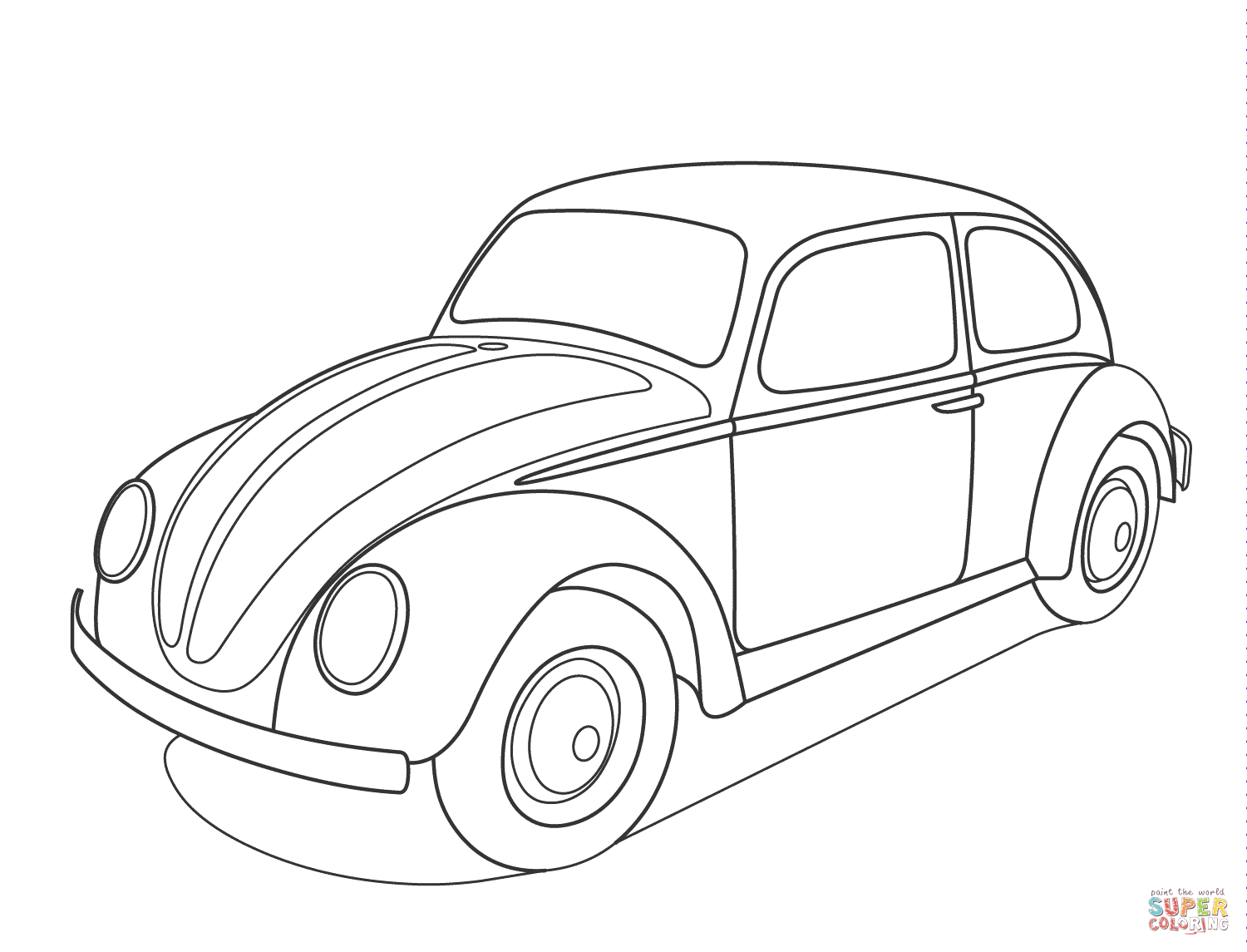 Volkswagen Beetle Coloring Page Free Printable Coloring Pages Volkswagen Beetle Coloring Page Free Printable Coloring Pages