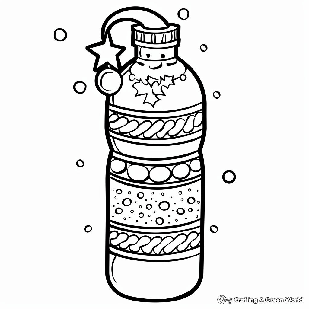 Water Bottle Coloring Pages Free Printable 