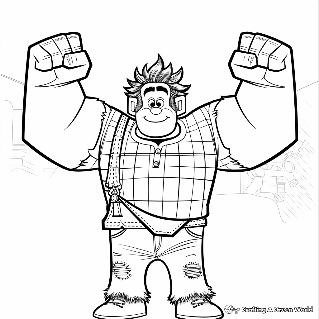 Wreck It Ralph Coloring Pages Free Printable Wreck It Ralph Coloring Pages Free Printable