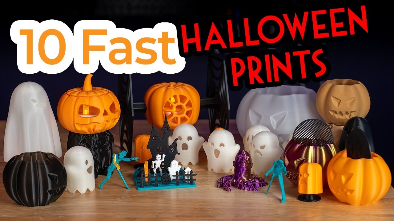 10 FAST And FUN Halloween 3D Prints YouTube