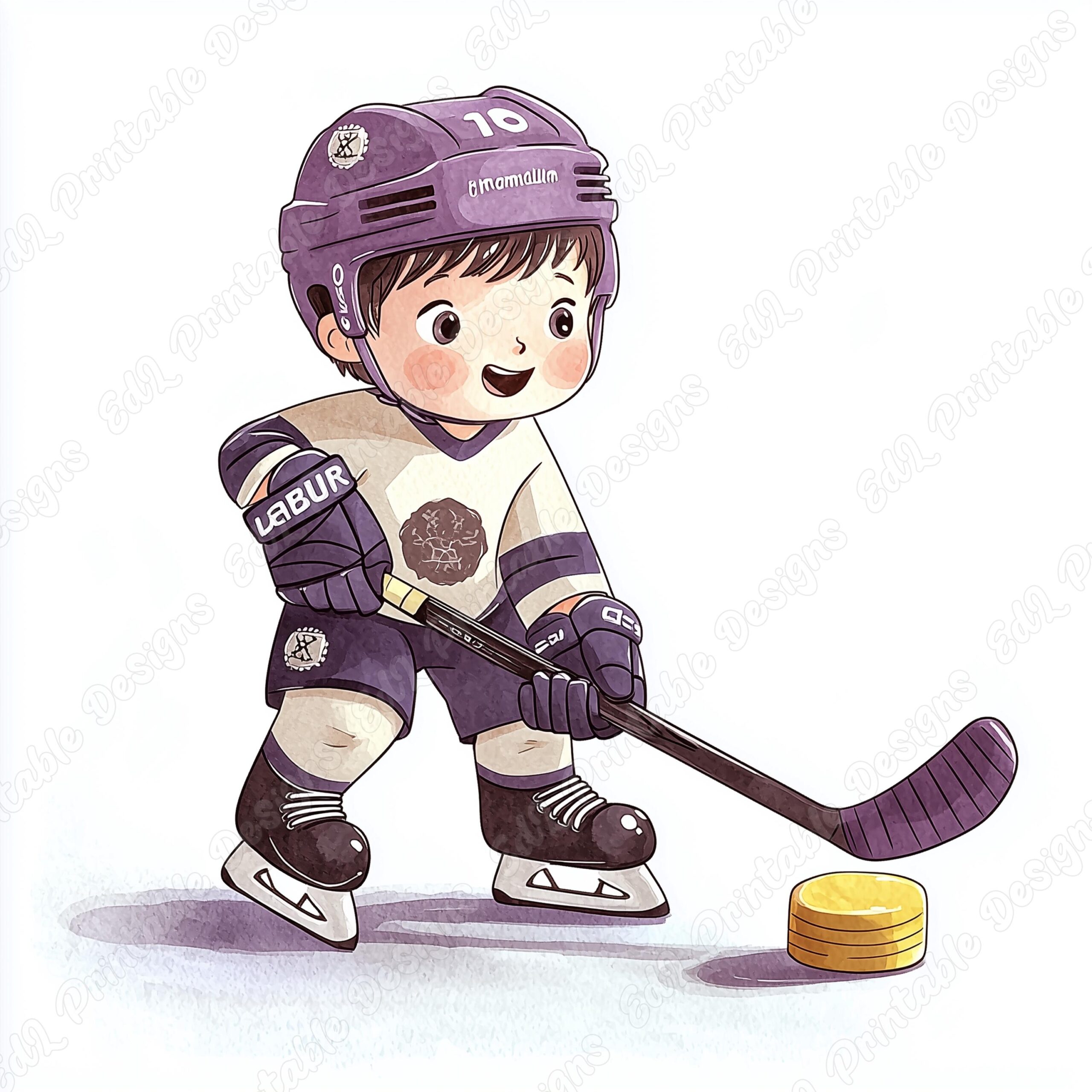 20 Ice Hockey Boy Clip Art Cute Hockey Player Printable Images Ice Hockey Kid Digital Download Sports Scrapbooking Paper Craft JPG Bundle Etsy