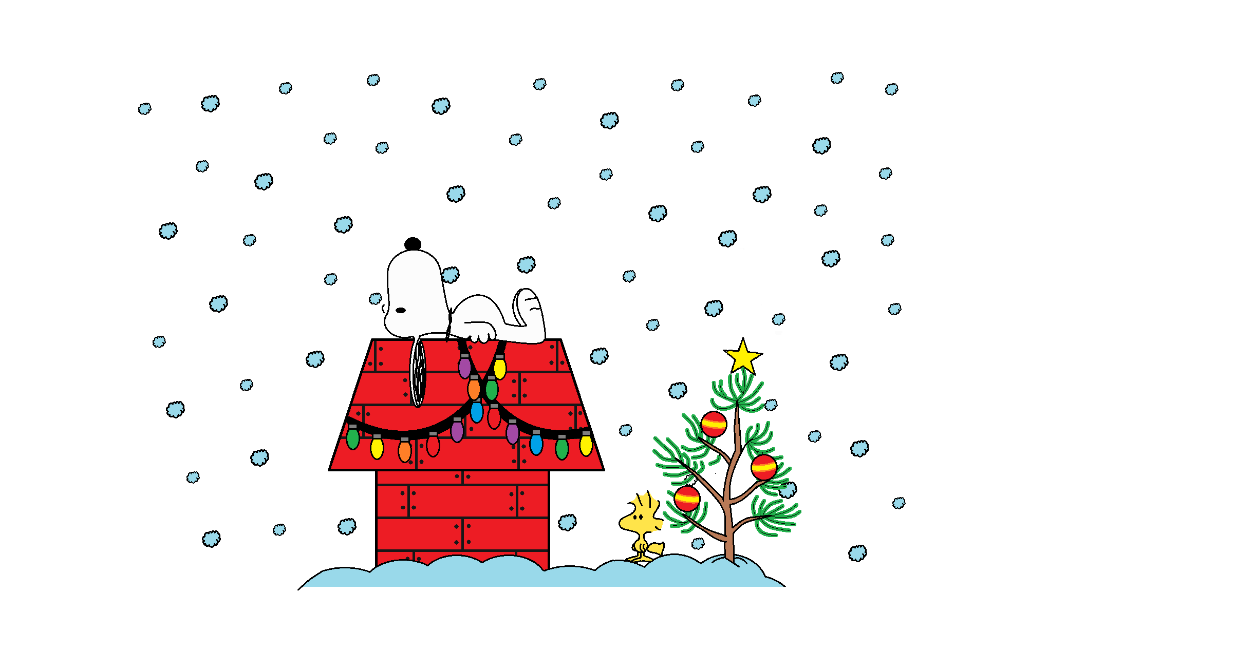 Snoopy Printable Christmas Banner