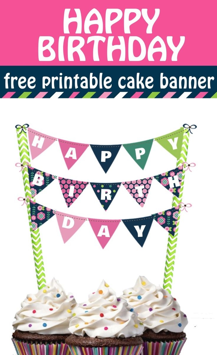 30 Elegant Picture Of Happy Birthday Cake Banner Davemelillo