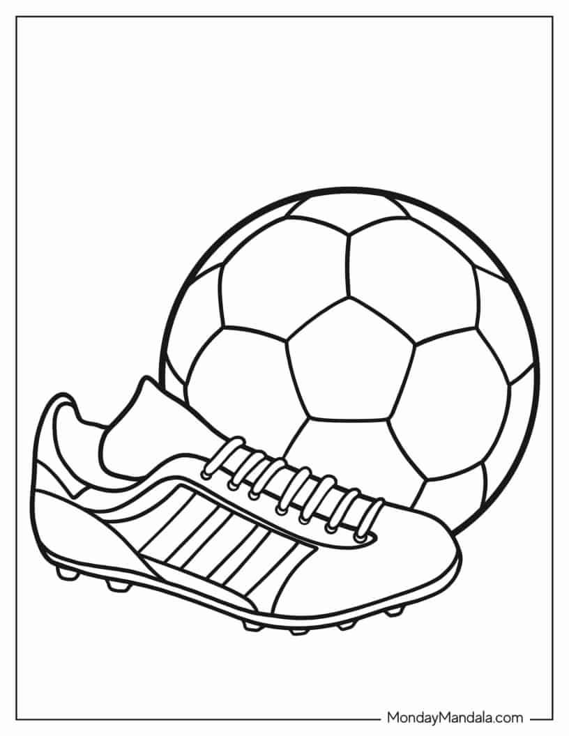 30 Soccer Coloring Pages Free PDF Printables