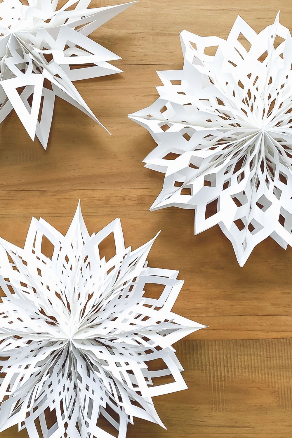 3D Paper Snowflakes 6 Templates Video Tutorial 