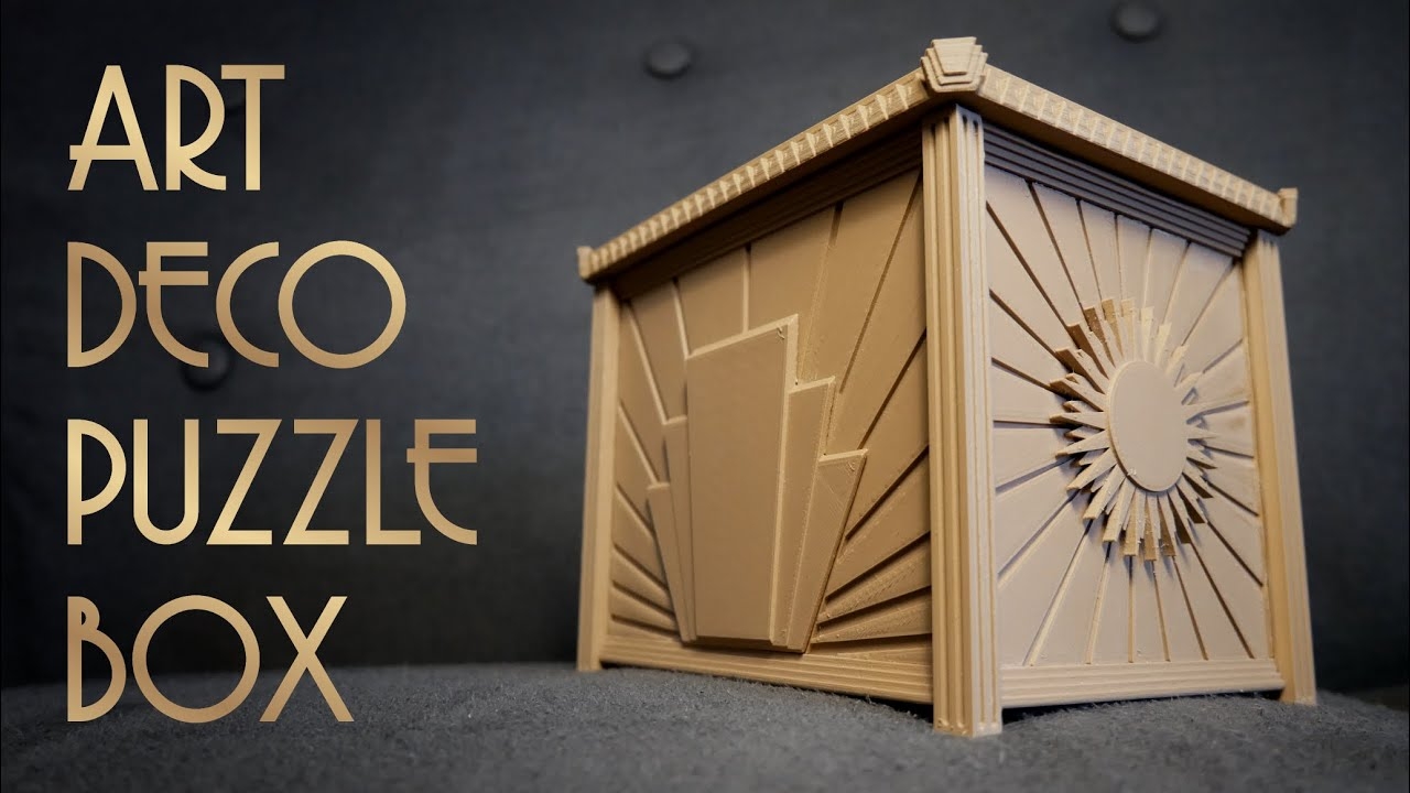 3D PRINTED PUZZLE BOX ART DECO STYLE YouTube