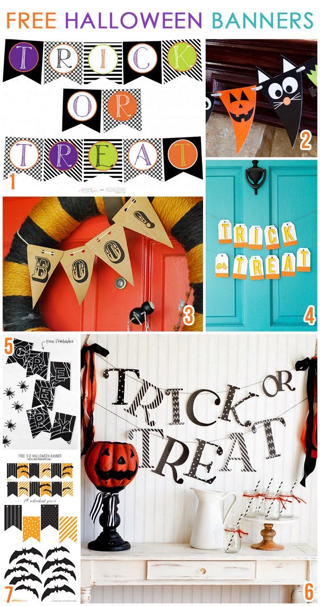Free Printable Halloween Banner Printable