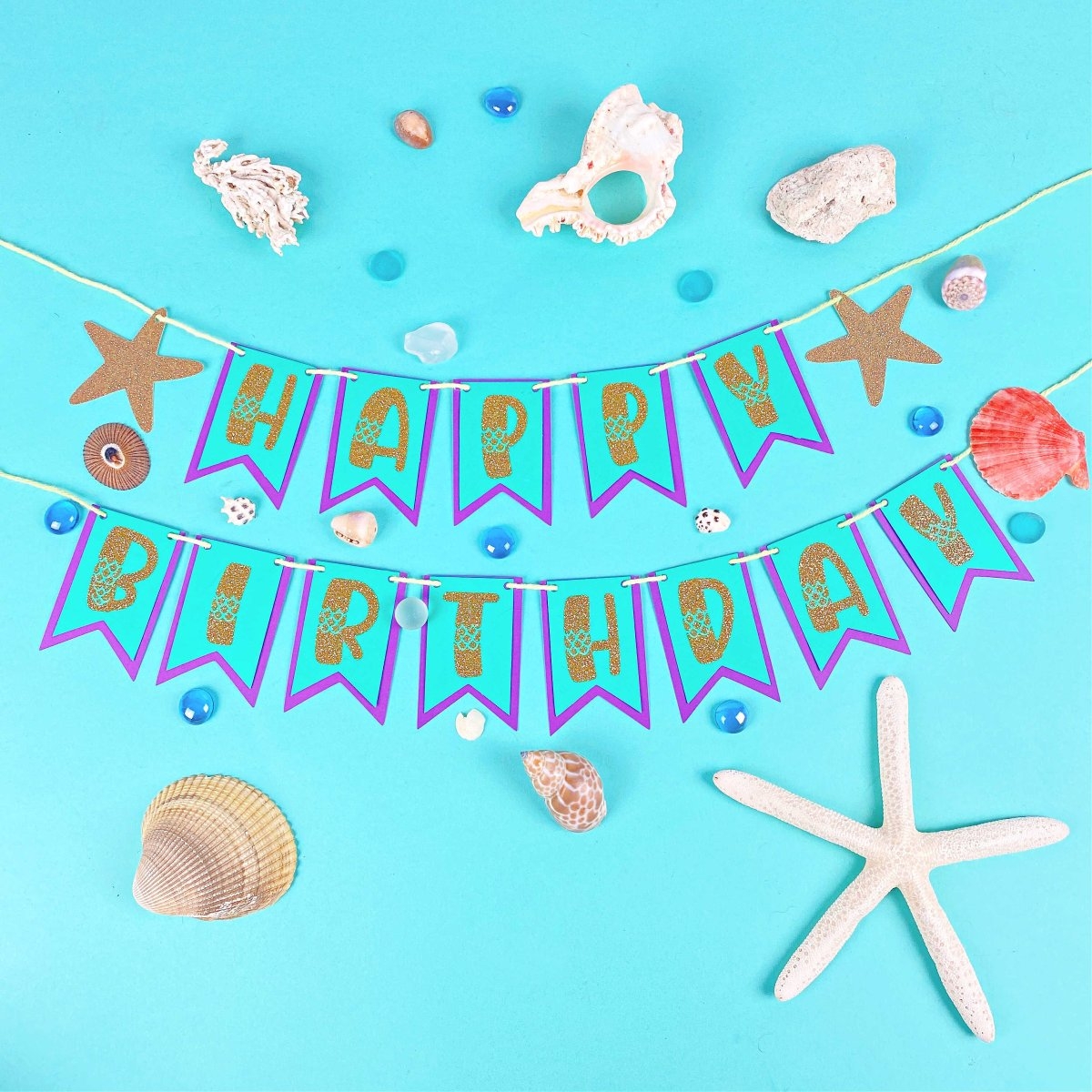 Mermaid Birthday Banner Printable