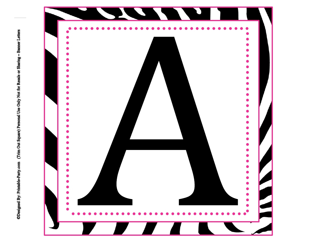printable alphabet letters for birthday banner