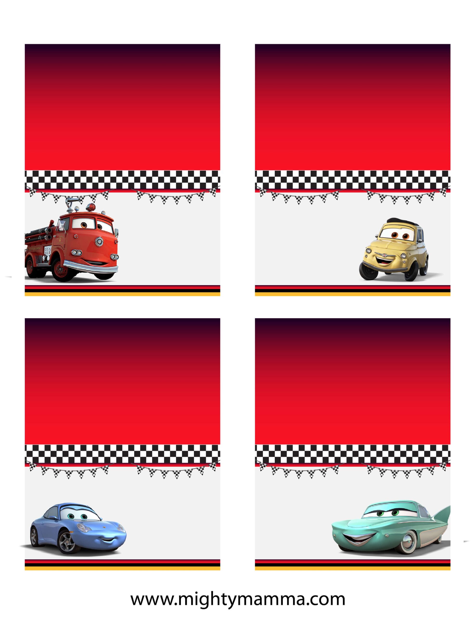 A Cars Birthday Theme Includes Free Printables Mighty Mamma