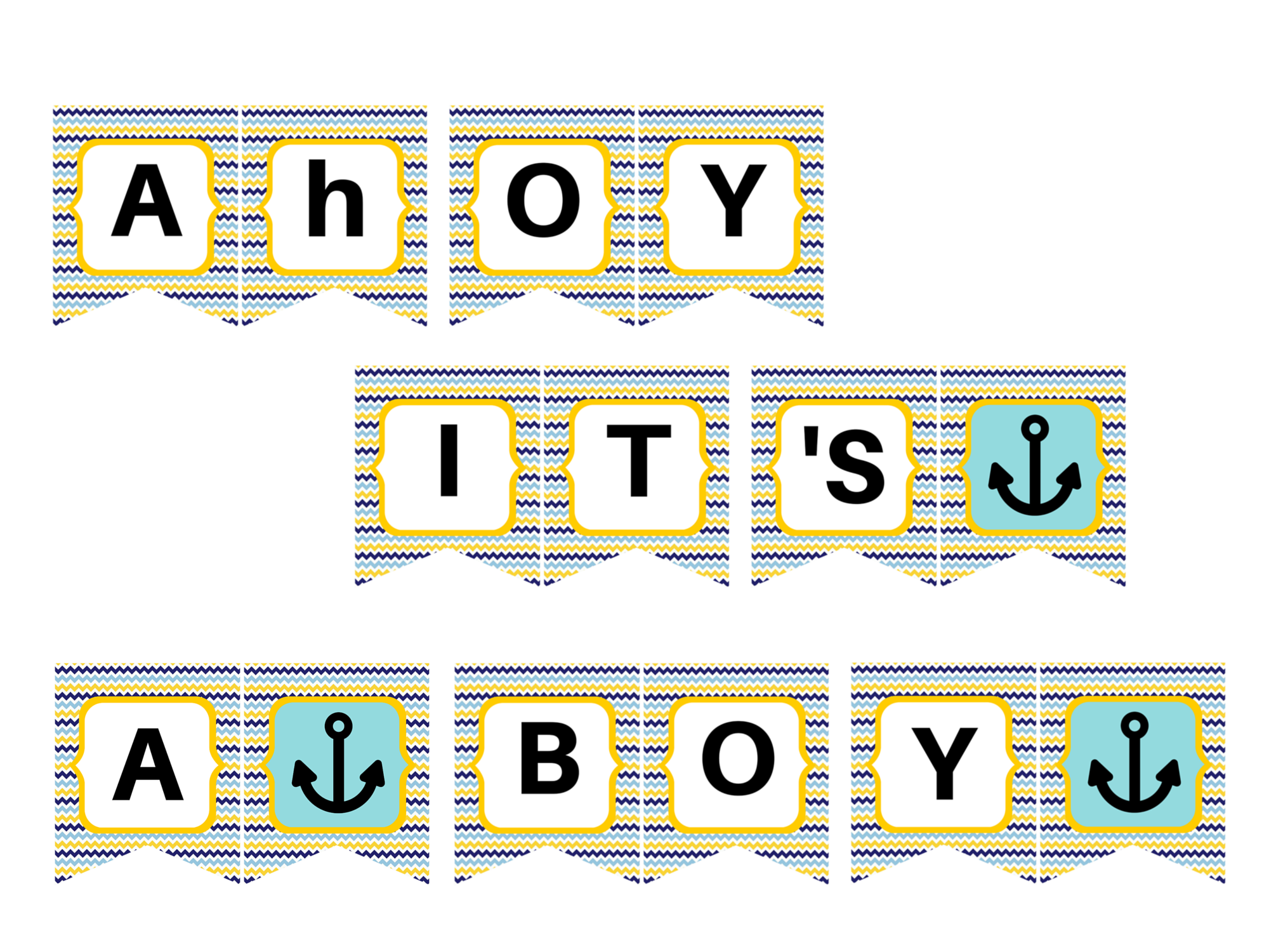 free printable its a boy banner