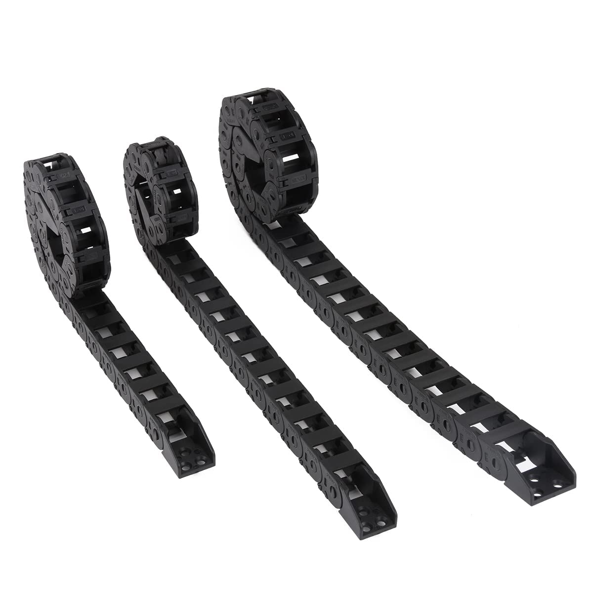 Amazon FYSETC 3D Printer Vorn 2 4 350mm Build Cable Chain Set Open Tank Drag Chains 2pcs 10x11mm Style 1pcs 10x15mm Style Bridge Type Wire Carrier 3 Hole Mount Pattern Compatible With Vorn 2 4 350 3Pcs 
