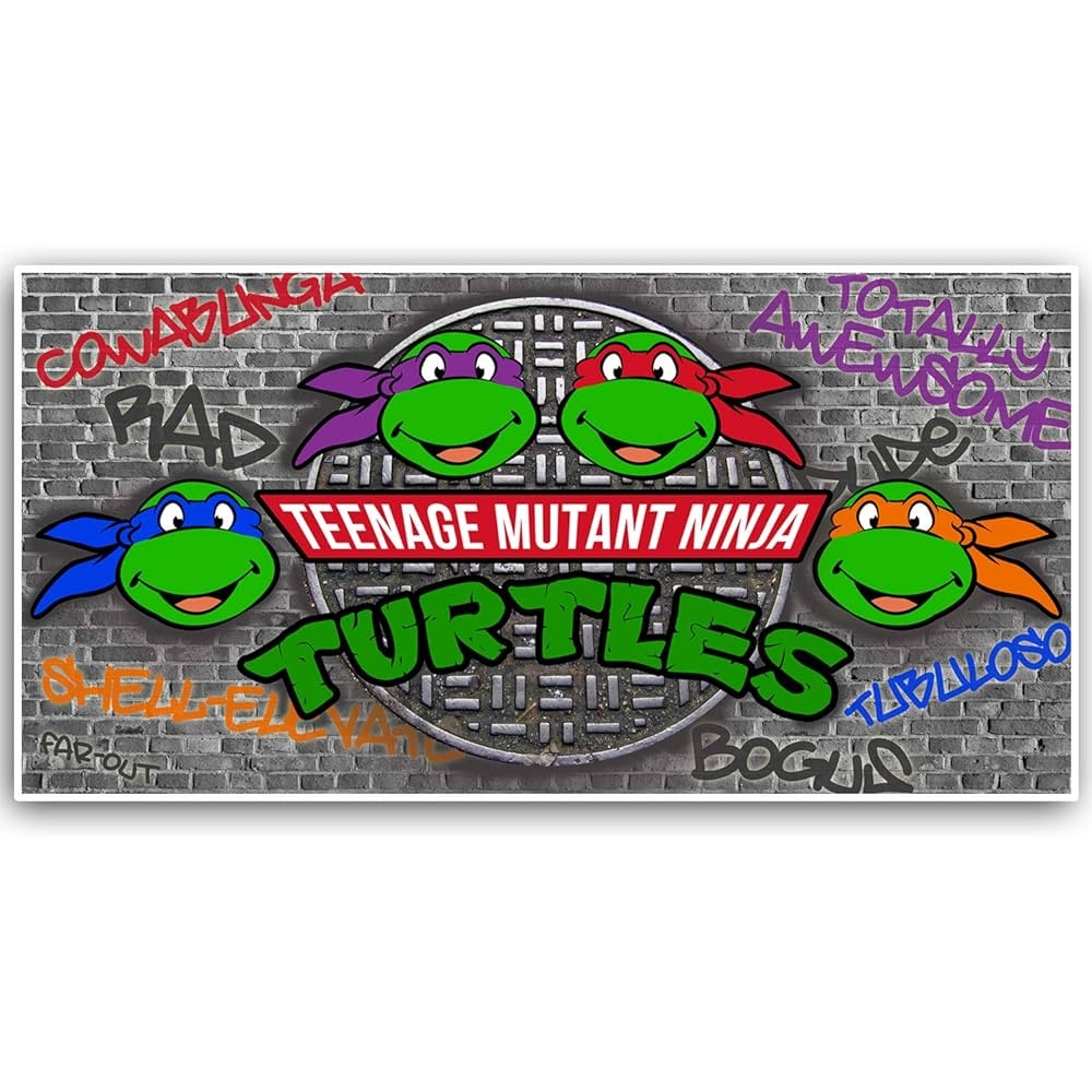 Amazon Teenage Mutant Ninga Turtles Birthday Banner Handmade Products