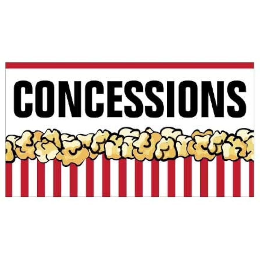 Amazon VictoryStore Concessions Banner Concessions Stand Banner Waterproof Vinyl 3 Feet Tall Toys Games